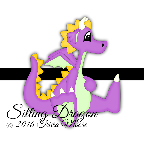 sitting dragon make believe fantasy