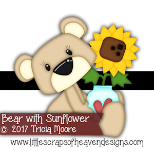 Bear with Sunflower