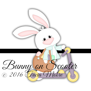 Bunny on Scooter