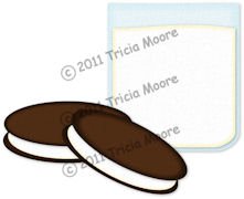 Cookies and Milk Paper Piecing Pattern