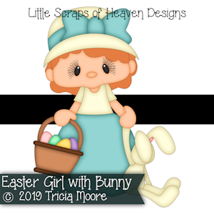 Easter Girl with Bunny