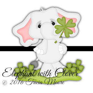 Elephant with Clover