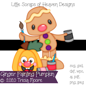 Ginger Painting Pumpkin