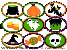 Halloween 3D Accents