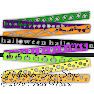 Halloween Tape Strips
