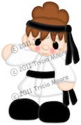 Karate Girl Pattern