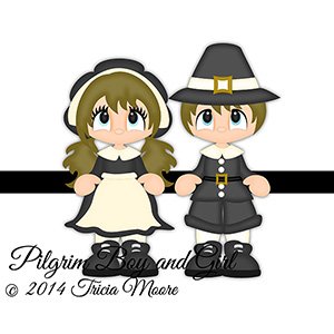 Pilgrim Boy and Girl