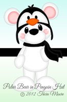 Polar Bear in Penguin Hat