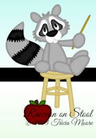 Raccoon on Stool
