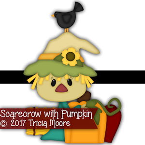 Scarecrow with Pumpkin