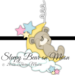Sleepy Bear on Moon