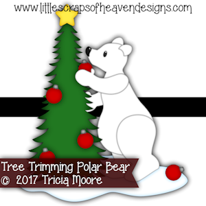 Tree Trimming Polar Bear
