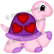 Valentine Turtle Pattern